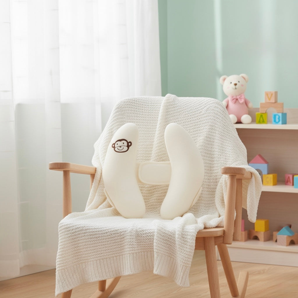 SnugNest™ – Organic Baby Head Shaping Pillow