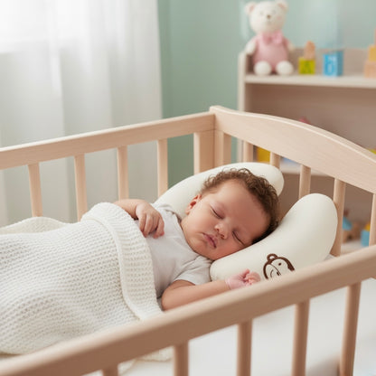 SnugNest™ – Organic Baby Head Shaping Pillow