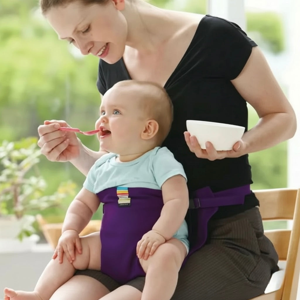 EasySeat™ Portable Baby High Chair – Safe & Secure Feeding On-The-Go!