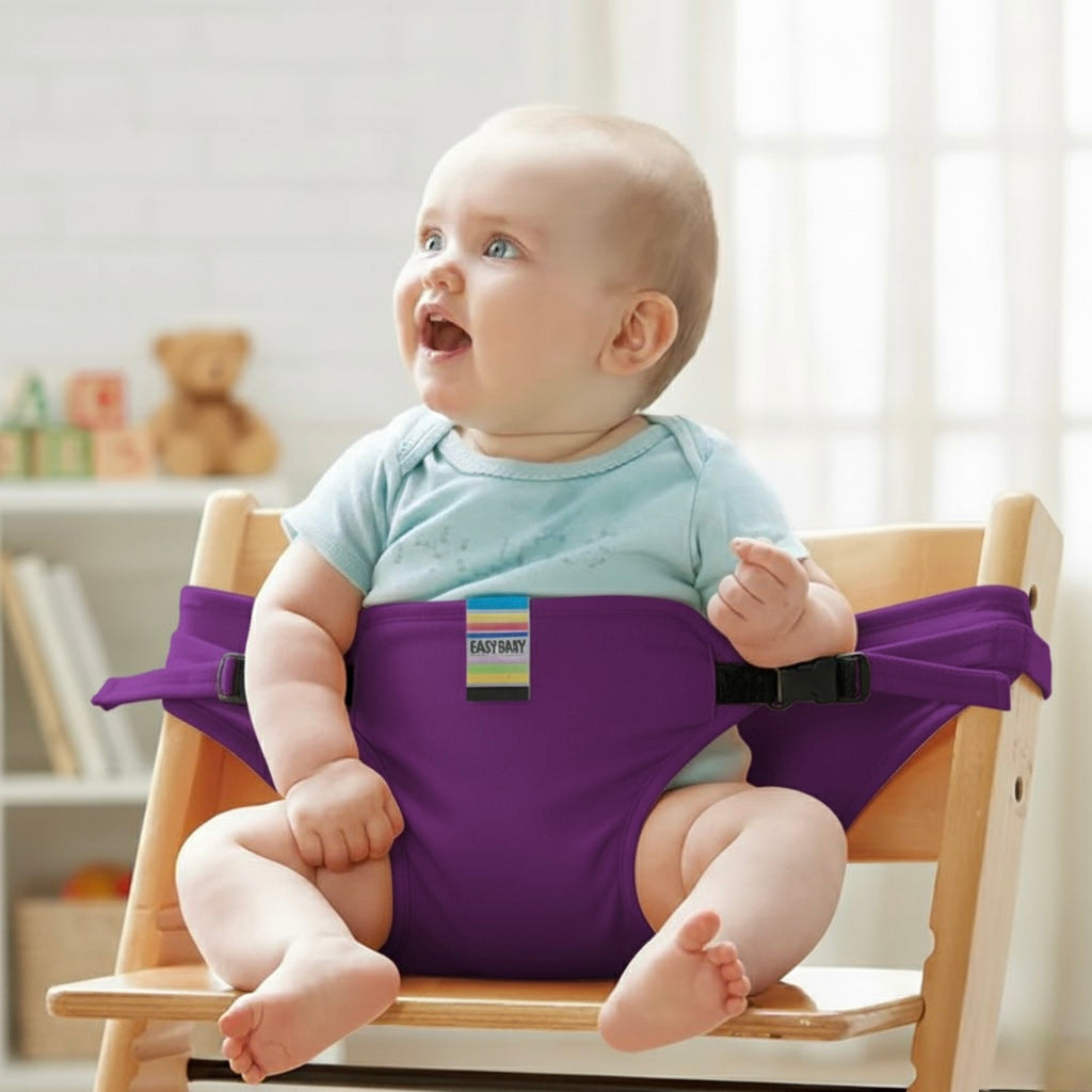 EasySeat™ Portable Baby High Chair – Safe & Secure Feeding On-The-Go!