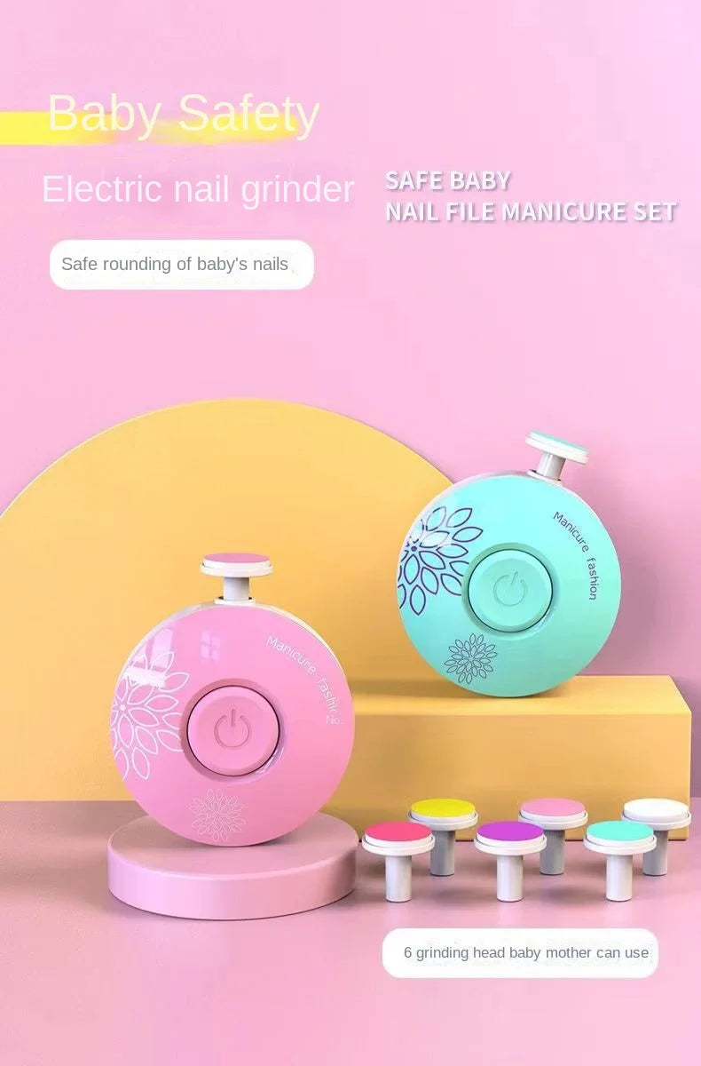 SafeTrim™ Electric Baby Nail Trimmer | Whisper-Quiet & LED Light