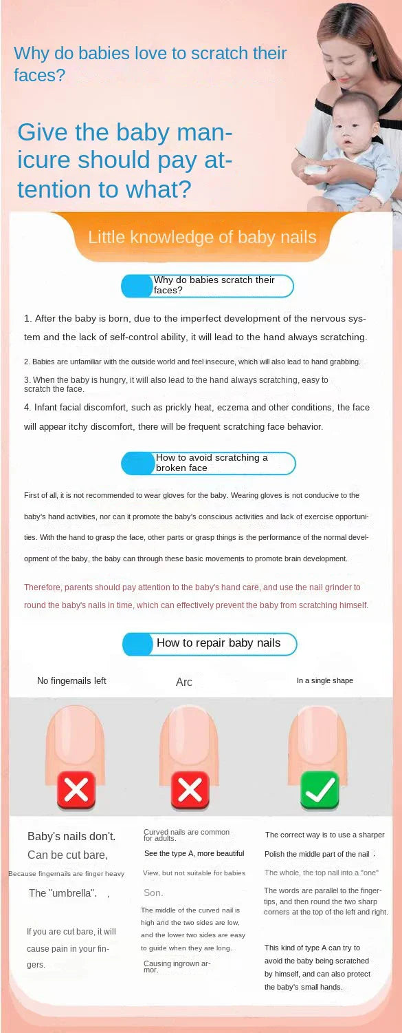 SafeTrim™ Electric Baby Nail Trimmer | Whisper-Quiet & LED Light