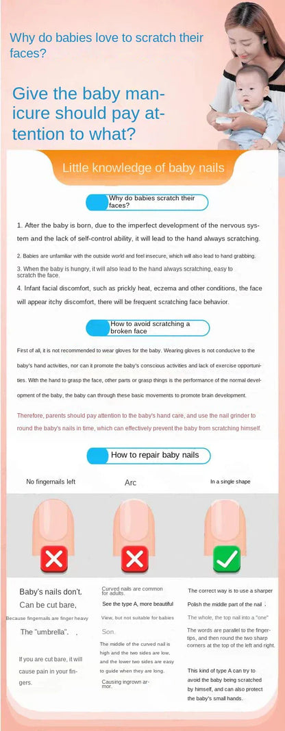 SafeTrim™ Electric Baby Nail Trimmer | Whisper-Quiet & LED Light