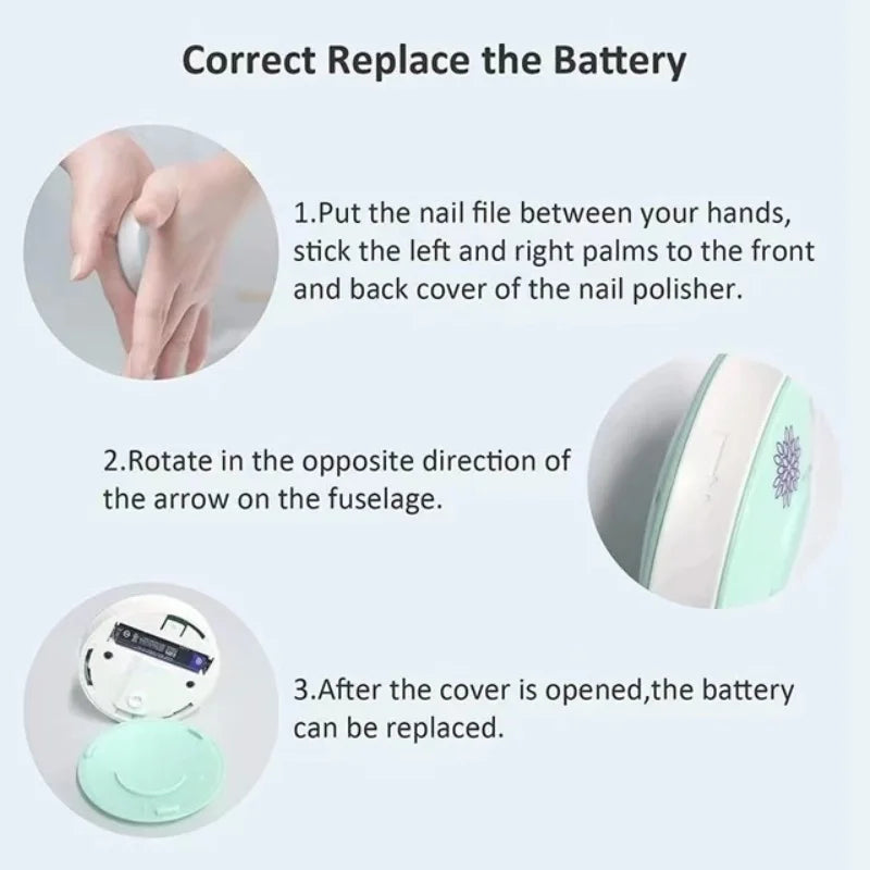 SafeTrim™ Electric Baby Nail Trimmer | Whisper-Quiet & LED Light