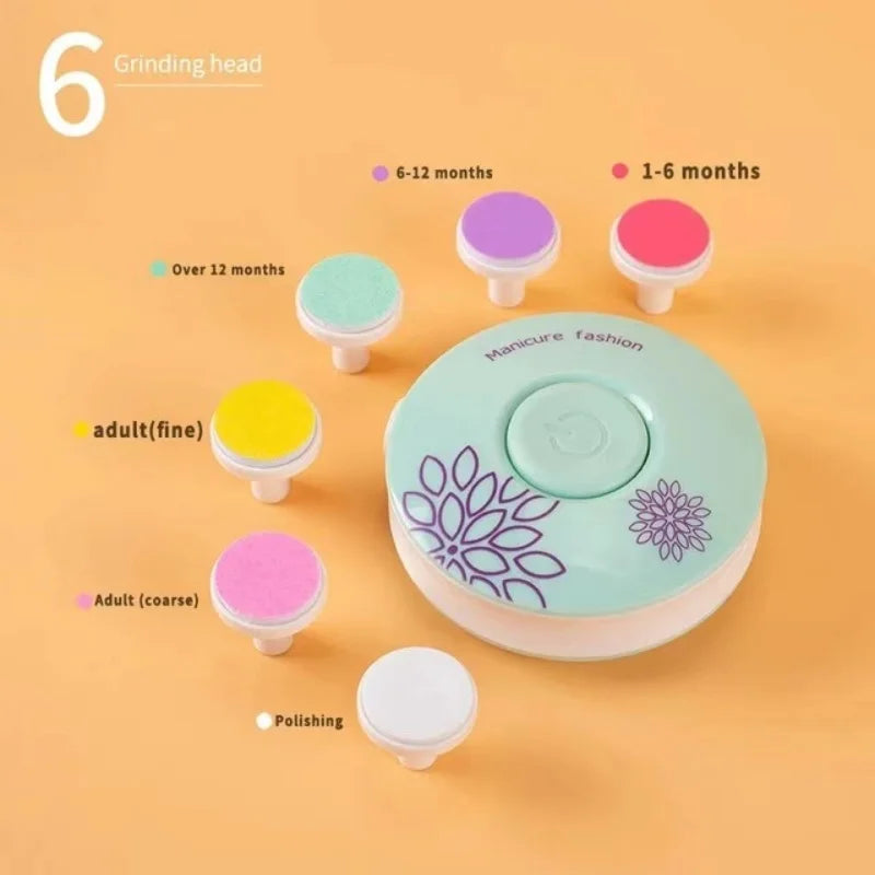 SafeTrim™ Electric Baby Nail Trimmer | Whisper-Quiet & LED Light