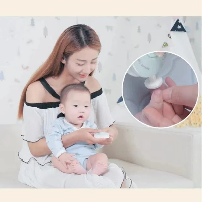 SafeTrim™ Electric Baby Nail Trimmer | Whisper-Quiet & LED Light