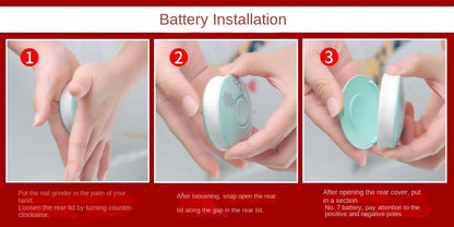 SafeTrim™ Electric Baby Nail Trimmer | Whisper-Quiet & LED Light