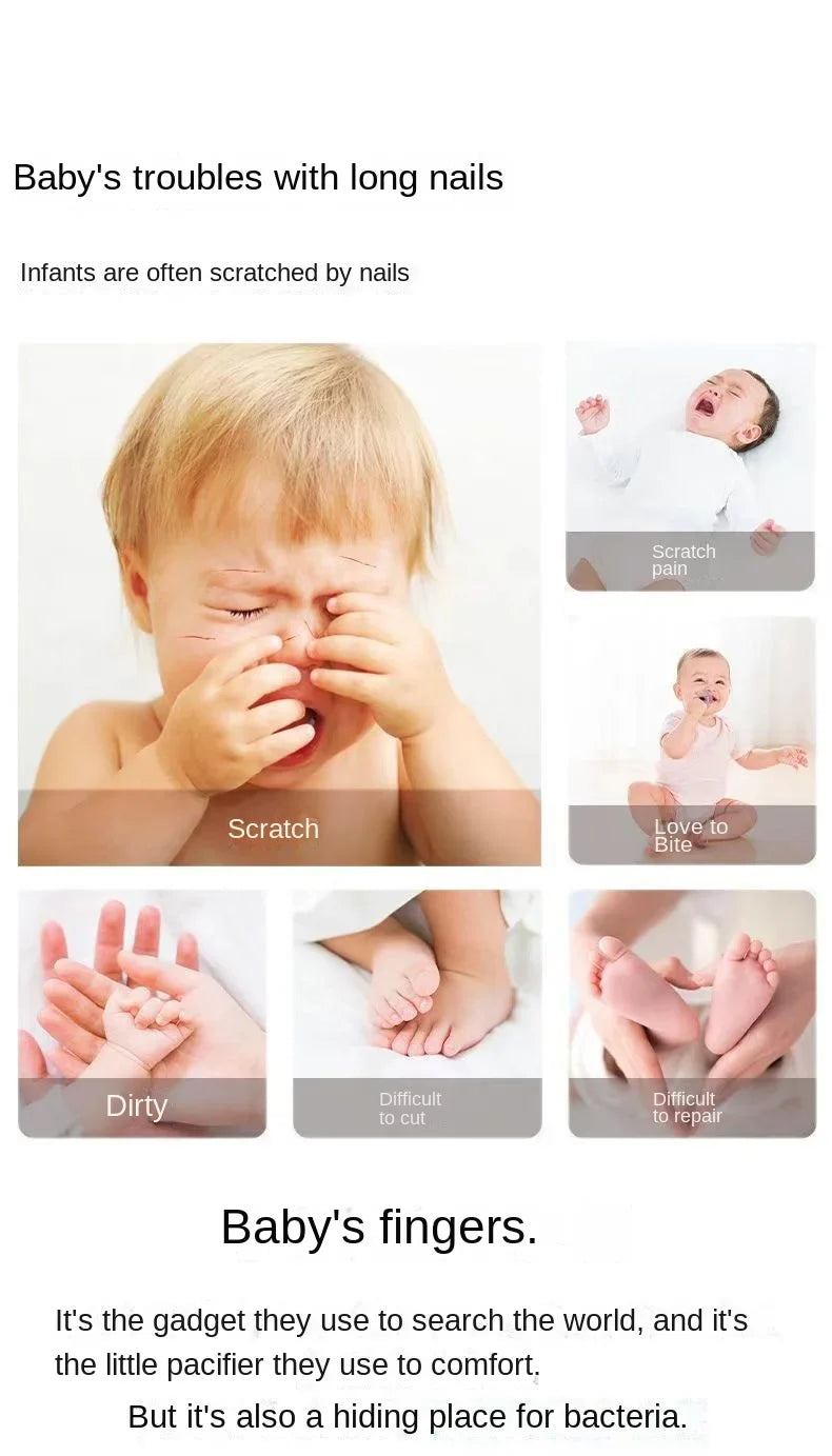 SafeTrim™ Electric Baby Nail Trimmer | Whisper-Quiet & LED Light