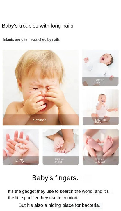 SafeTrim™ Electric Baby Nail Trimmer | Whisper-Quiet & LED Light