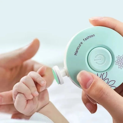 SafeTrim™ Electric Baby Nail Trimmer | Whisper-Quiet & LED Light